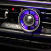 Mini Air Vent Cooling Fan 3 Gears Wind Speed Adjustable with Colorful Ambiance Light Portable Usb Charging with Air Vent Clip