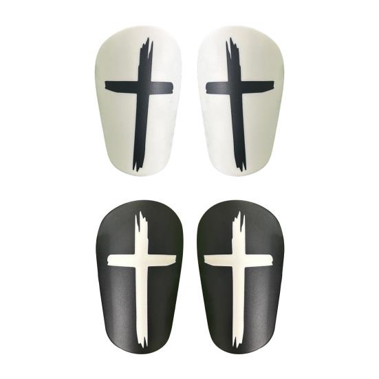 1 Pair Mini Soccer Shin Guards Anti-slip Kids Teens Adults Soccer Players Miniature