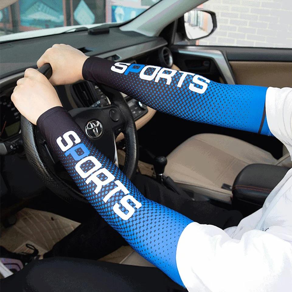 Durable And Safe Summer Long Gloves Sun Uv Protection Hand Protector Cover Sport Cycling Fishing Sleeves Arm Cover Ice Silk Sleeves Arm Cool