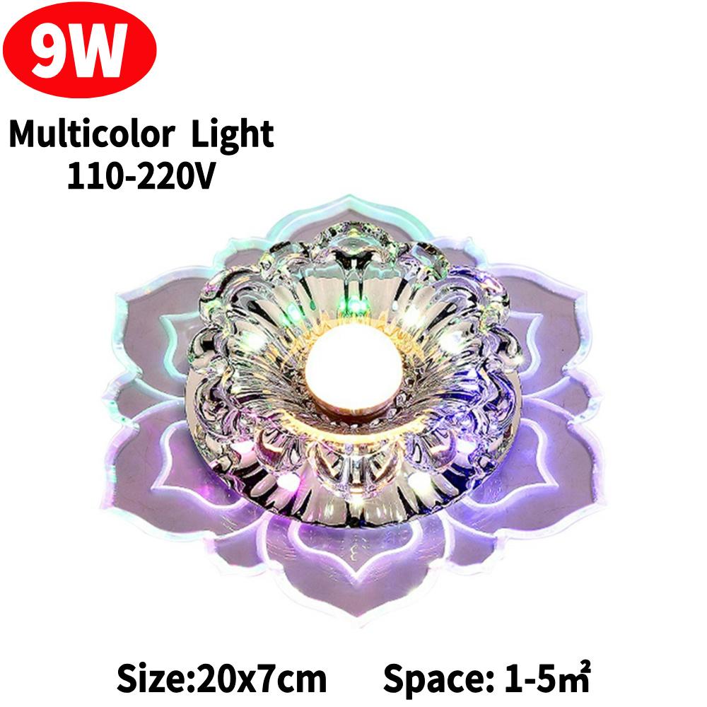 Modern LED Ceiling Light Crystal Ceiling Lamp Easy Installation Ceiling Spotlights for Corridor Porch Balcony Indoor Lighting