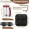 1/3Pc Muffin Baking Mold Handheld Batter Dispenser NonStick Cupcake Baking Mold Batter Distribution Tool for Kitchen Accessories
