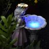Outdoor Garden Fairy Angel Resin Solar Light Ornament