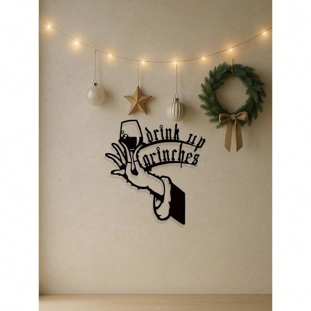 Iron Wall Art Decor Metal Sculpture Holiday Gift for Home Garden Christmas Easter