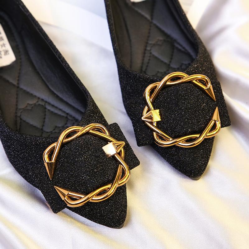 Fashion Sharp Pointed Flat Shoes for Women New Boat Shoes Spring and Summer 2025 Plus Plus Size Women's Shoes 41-43 Loafers Women