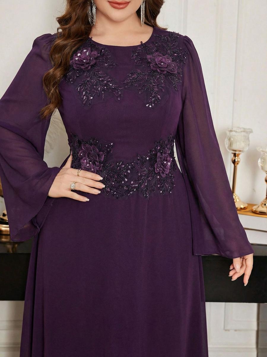 Liela izmēra eleganta sequin līgavas māsas