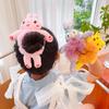Cartoon Cute Animal Rubber Band For Women Girls Creative Plush Ponytail Hair Tie Elastic Hair Ring Children Hair Accessories