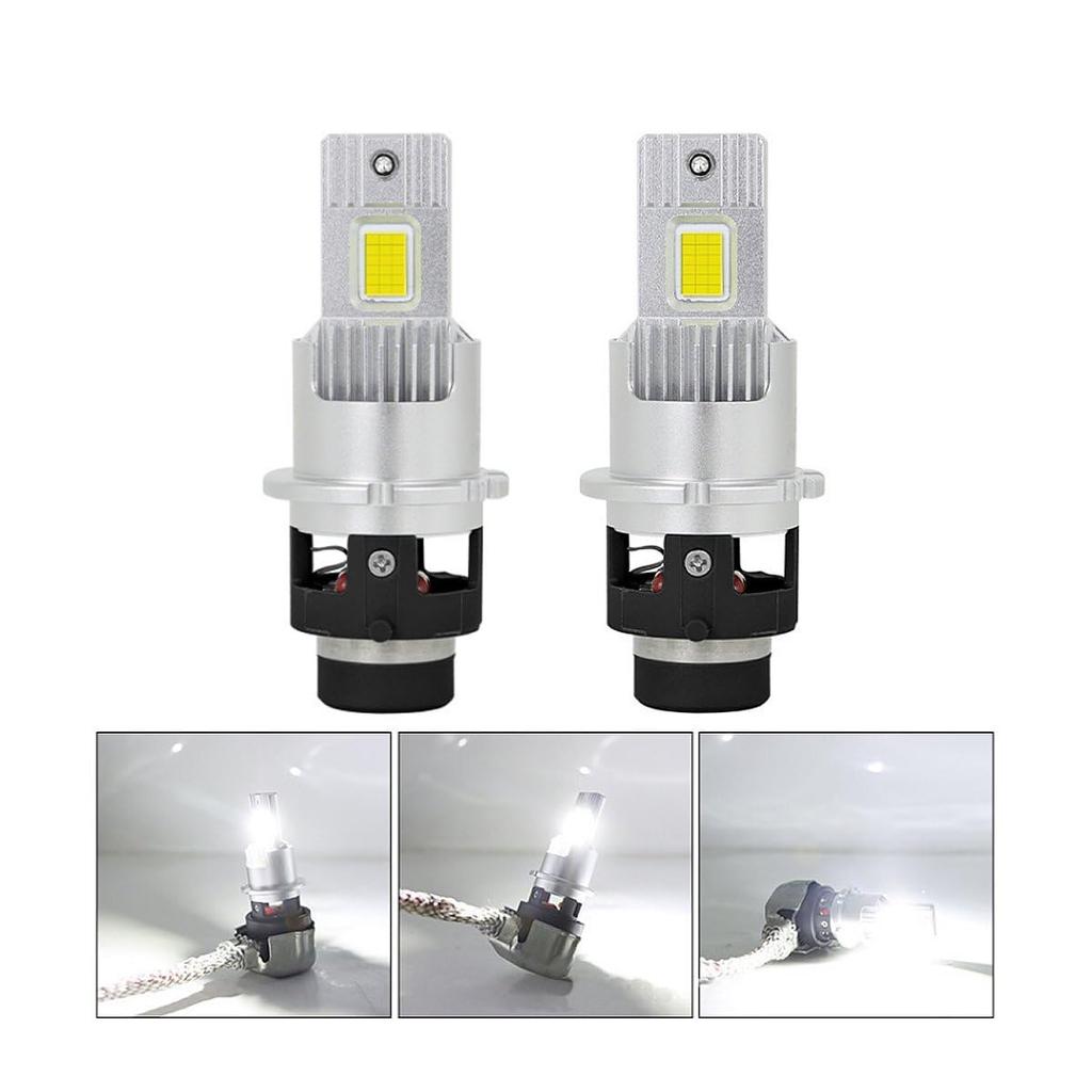 MOTOR POWER D2S D2R D2C HID Konvertering LED Frontlyspære, Sett med 2, ,