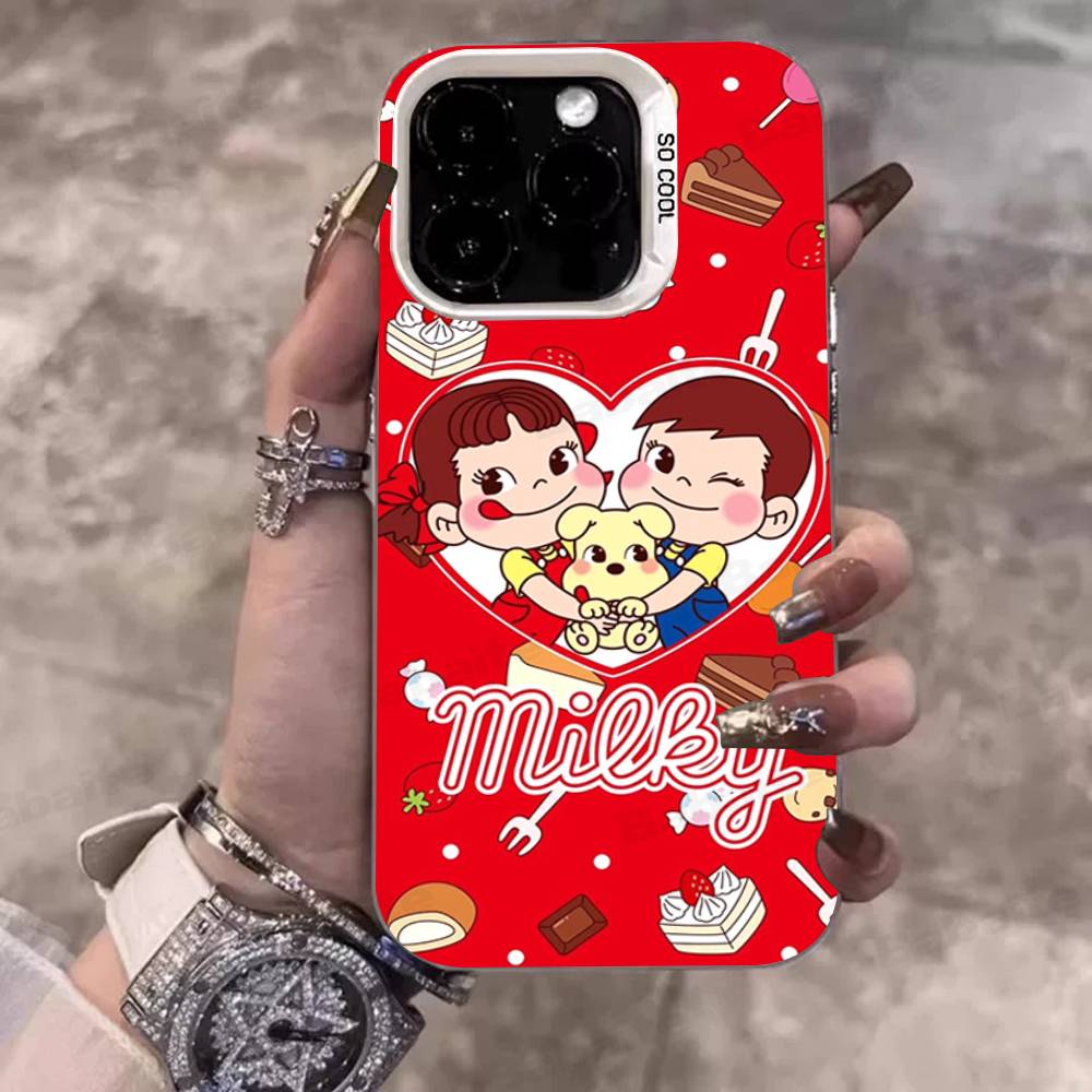 

Fujiya Milky Peko Chan Phone Case For IPhone 17 Air 16 15 14 13 12 11 Pro Max Color Hard Cover iPhone 11