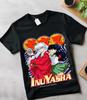 Inuyasha Sesshomaru Tričko Červený Měsíc Inu Yasha Anime Černé Krátký Rukáv dárek