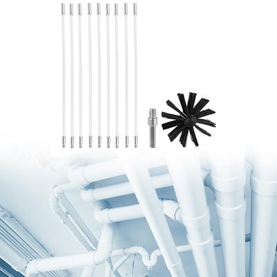 Chimney Brush Set 100/150mm Brush Head Flexible Chimney Sweep Set Nylon Brush Cleaning Tool Fireplace Inner Wall Cleaning Tools