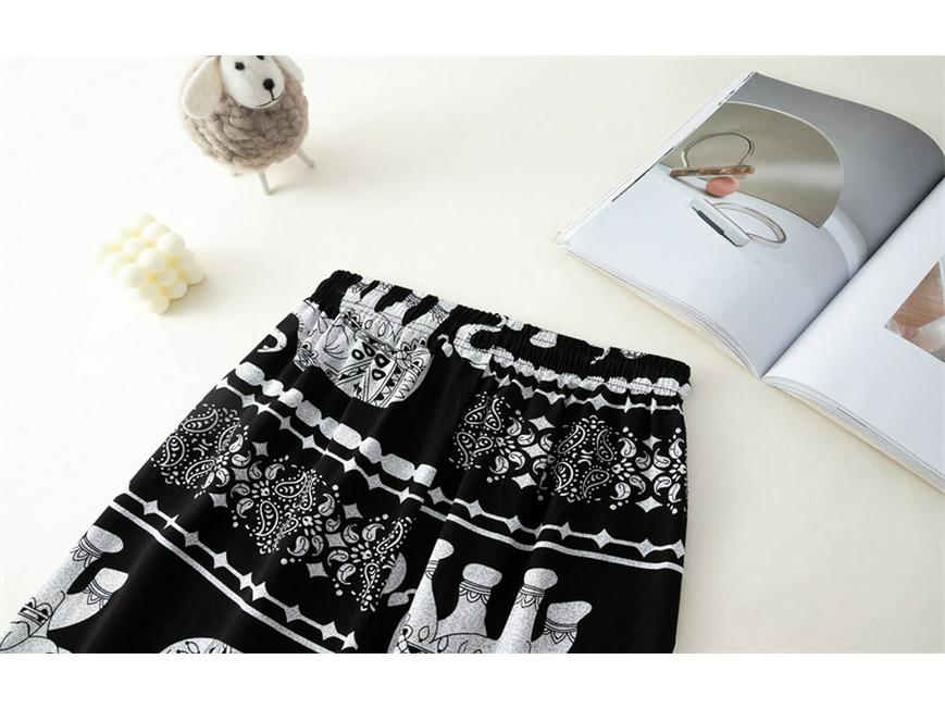 2025 Thai Yoga Pants: Elephant Print, High Waist, Wide Leg, Floor-Length, Summer Style, Hot Selling in Southeast Asia