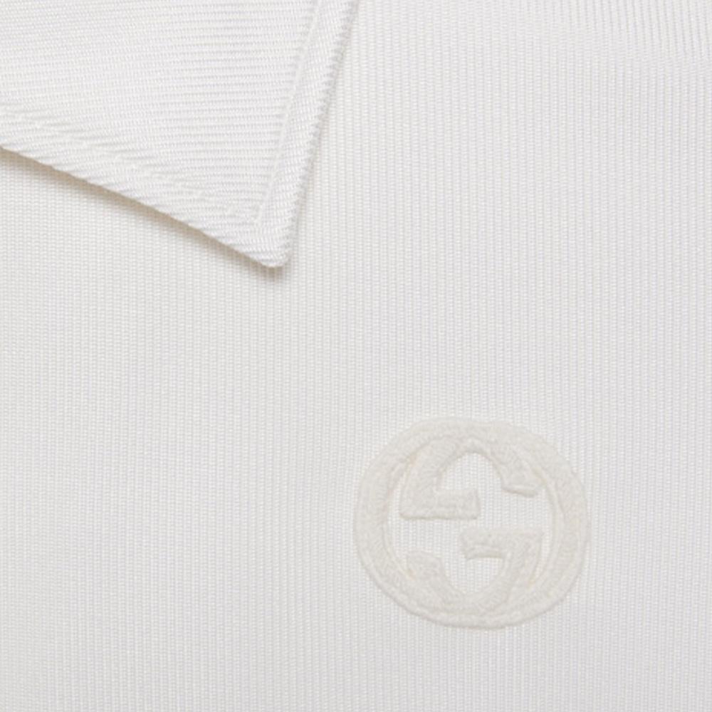 GUCCI Logo Patch Polo Shirt Women's 773728-XJF8V-9088