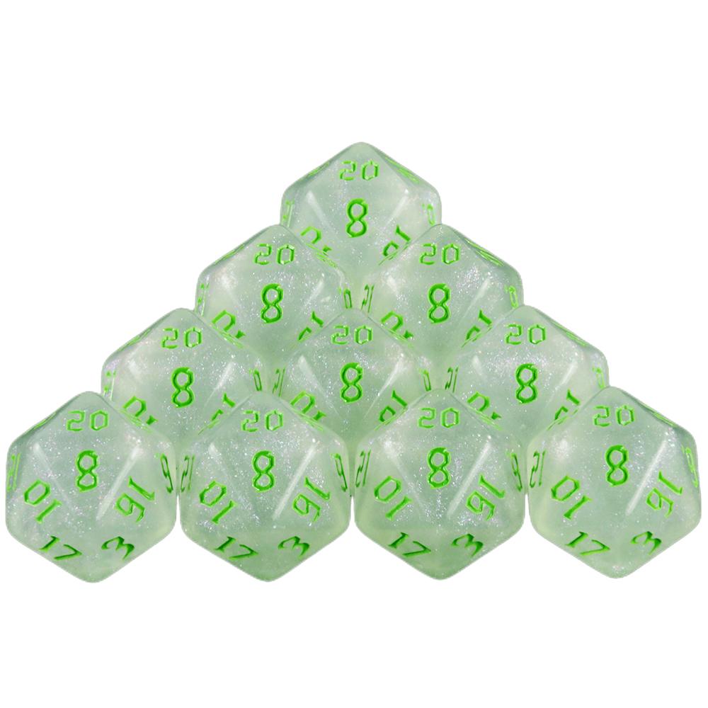 10pcs 20 Sided Polyhedral Dice for DND RPG Table Game Accessories