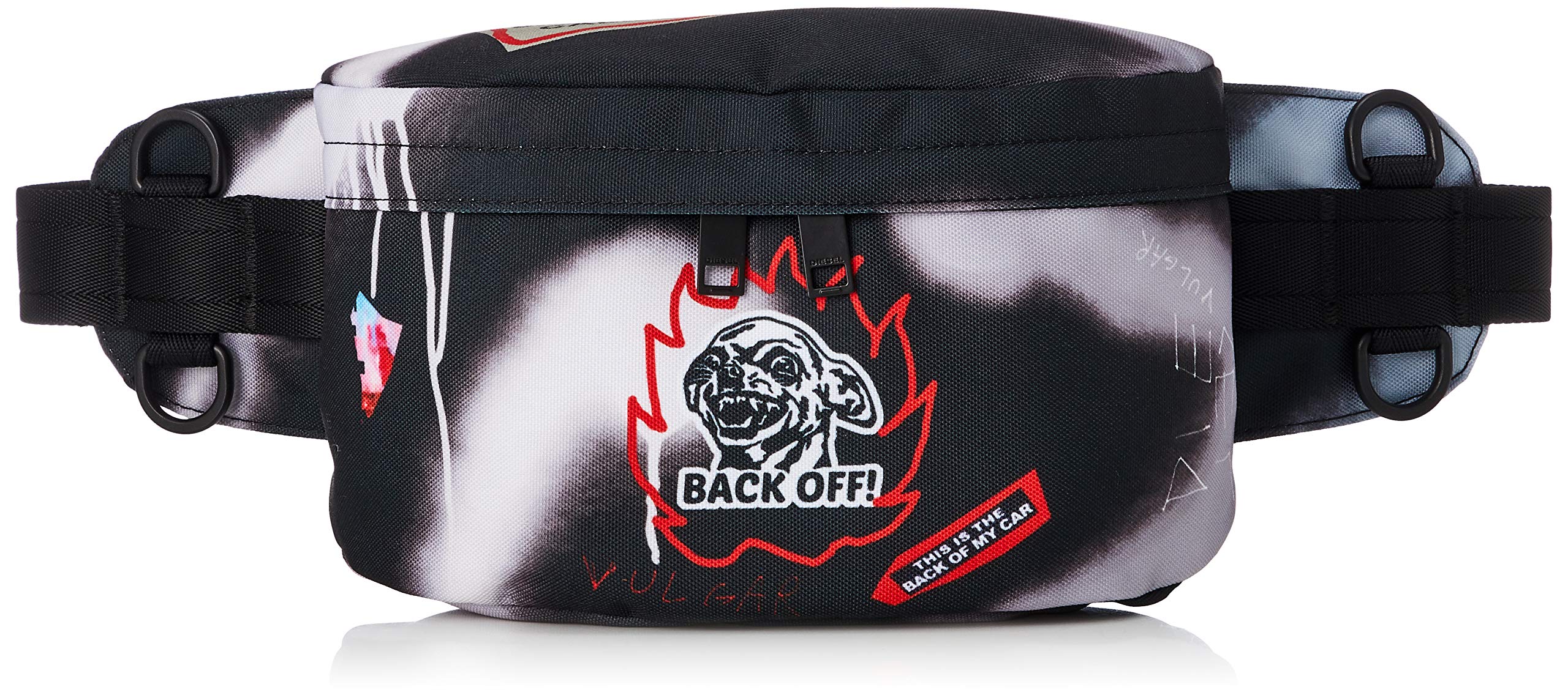 

Чоловіча поясна сумка з графіті X07802P3903 UNI Black T8013 [Diesel] чорний