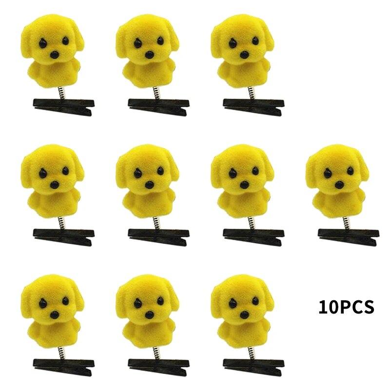 10 Stück Set Kreative süße gelbe Küken Haarnadel Spaß Haustier Seite Haar Frühling Entenclip Kinder Mädchen Haar Zubehör Tier Dekoration