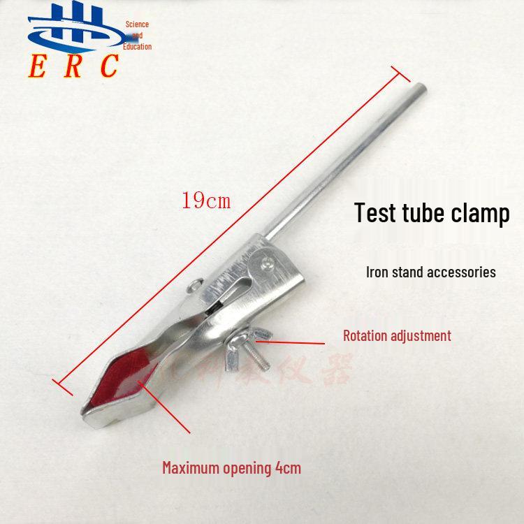 Metal Test Tube Clamp & Stand for Lab Use - Ideal for Educational Chemistry Test Tube Holder with Base