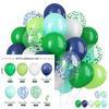 Set di 60 palloncini in lattice da 12 pollici rosa blu viola oro con coriandoli, adatto per matrimoni, compleanni, feste popolari