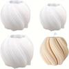 1PC DIY Cristal Epoxidic Iregular Rotating Val Silicon Mold Oglindă Spirală Coloană Ornament Lumânare Mucegai