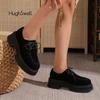 Mode Leopard Creeper Sneaker Frau Herbst Wildlederimitat Plateau Schuhe Damen Dicke Sohle Schnürschuhe Kleid Oxford Zapatos De Mujer