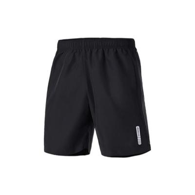 Li Ning Training Series Solid Color Elastic Breathable Cool Feel Five-Point Sports Shorts Men Shorts Black AKSR553-2