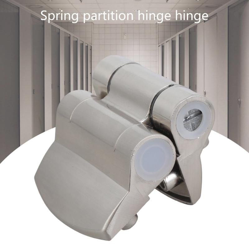 Cerniera per Divisorio WC Acciaio Inossidabile Molla Piatta Cerniera per Porta Accessori per Divisori di Servizi Igienici Pubblici Facile da Installare