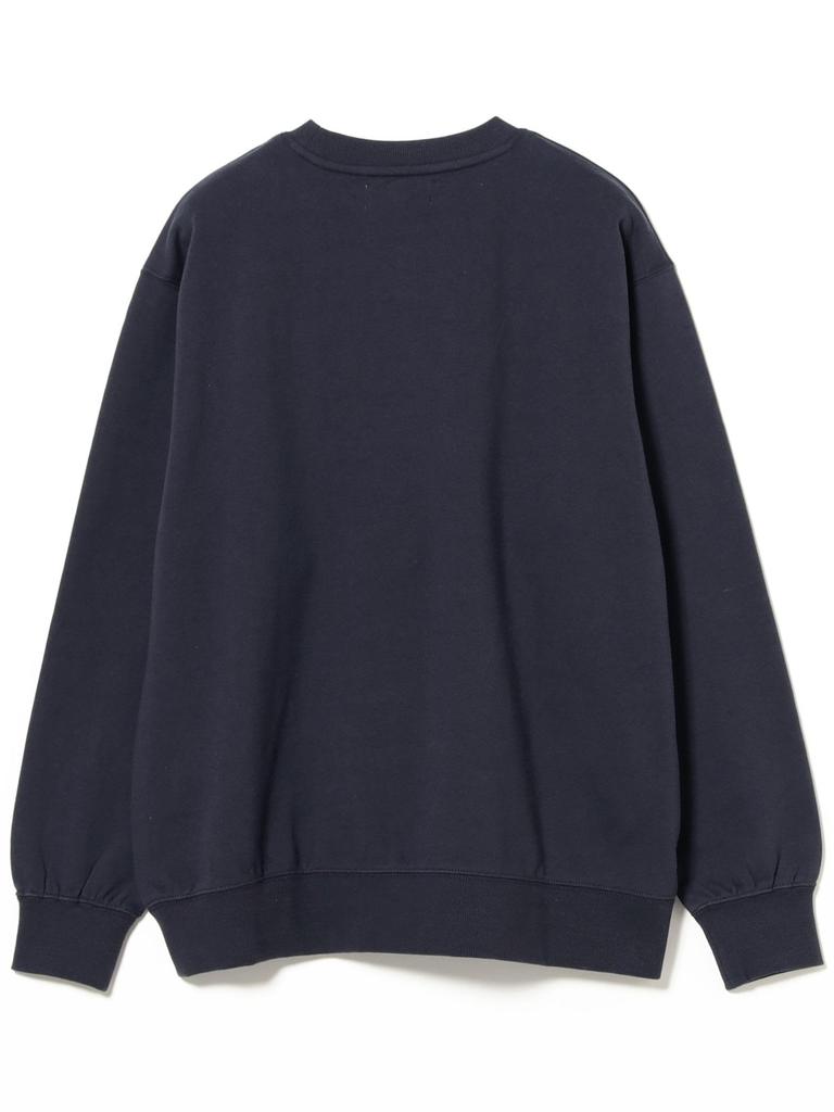 B:MING LIFE STORE by BEAMS "ABOUT" Embroidered Crew Neck Sweatshirt, Men's, Navy, L_92130453147