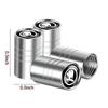 CUHW5 4Pcs Anti-theft Car Metal Tire Valve Air Caps Decoration Accessories For Skoda Kodiaq Fabia Kamiq Karoq Octavia 3 A5 A7 Rapid