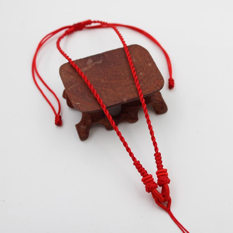 

Красный шнур, плетёное вручную детское ожерелье-подвеска с золотым шармом No Specifications