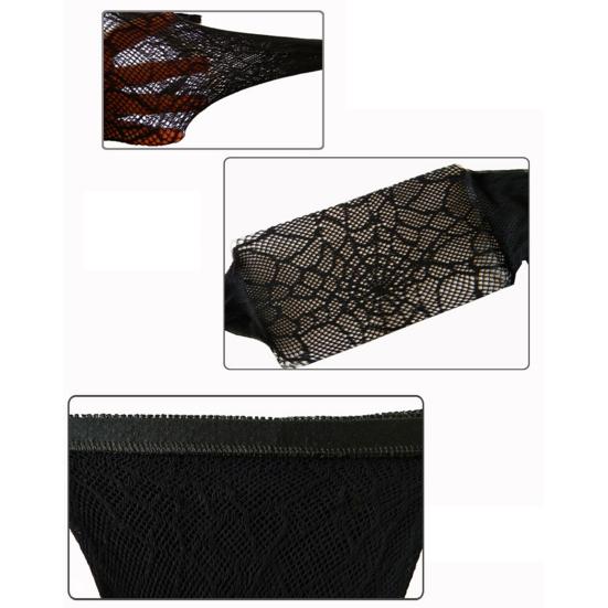 Chilot Elastic Spider Web Design Nylon Sexy Chilot Femei pentru petrecere