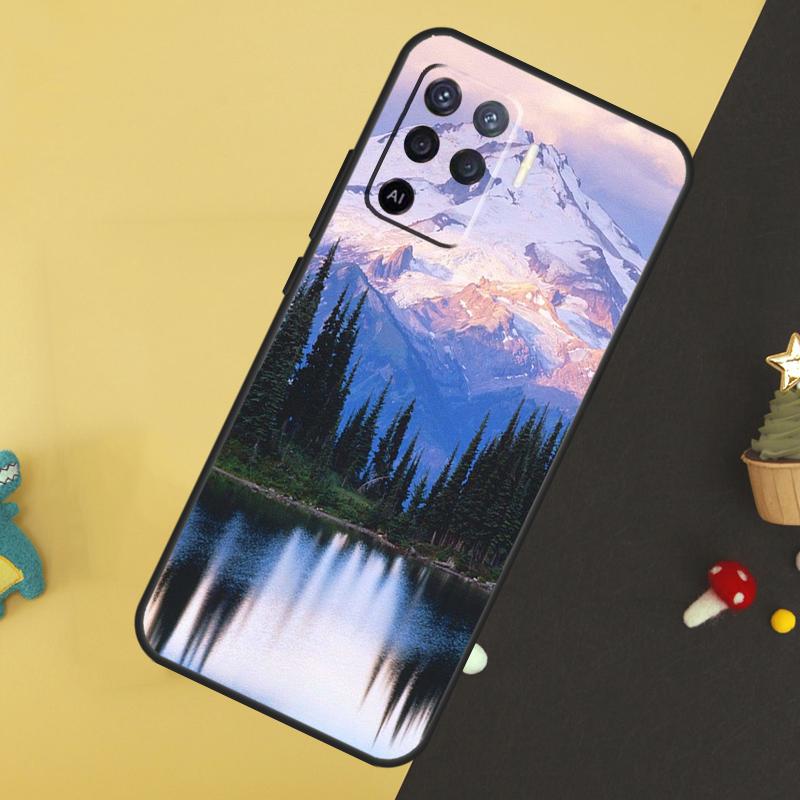 Nature Forest Mountain Case For Oppo A60 A80 A40 A15 A16 A17 A57 A94 A74 A54 A76 A96 A18 A38 A58 A78 A98 A5 A6 Pro