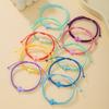 Colorful  Bracelet Set, Acrylic Cross Pattern, Woven Wax Rope Adjustable, for Beach Surfing, Daily Wear, Gift-giving, Vacation.