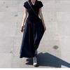 New college style Polo collar waist dress summer new beautiful lazy versatile big swing dress