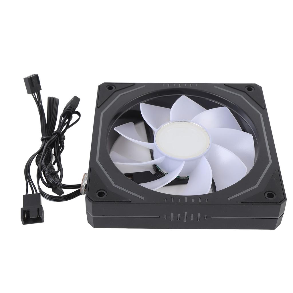 CPU Cooling Fan 120mm 3 Pin ARGB PWM Control 800 to 1800RPM LED Light Computer Cooler Fan for