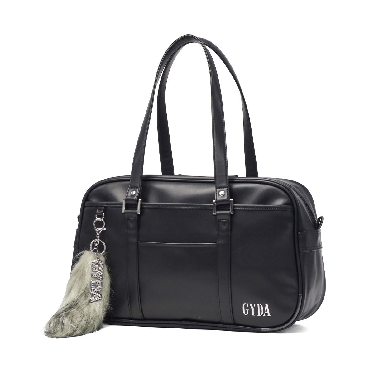 

Школьная сумка Jada Boston с меховым брелоком, Синтетическая кожа, GY-B411, Черный, Один размер