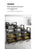 Multi-Layer Kitchen Vegetable & Microwave Storage Rack with Wheels