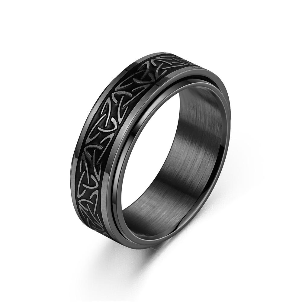 Dieser 1-teilige drehbare Multifunktionsring aus Titanstahl zeichnet sich durch ein elegantes Design aus und ist ein Modeaccessoire für Damen und Herren.