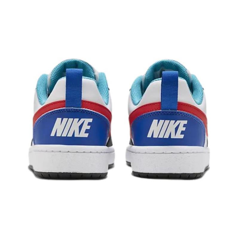 Nike Court Borough Cushioning, Wear Resistant Low Top Kids' Skateboarding Shoes Black Red Blue Sneakers HF0742-161