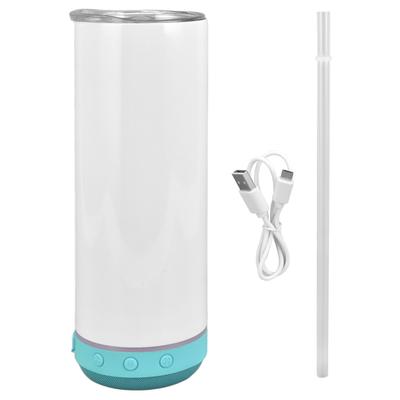 Altavoz Bluetooth Taza 20 oz Portátil Desmontable Acero Inoxidable Sublimación Música Aislado