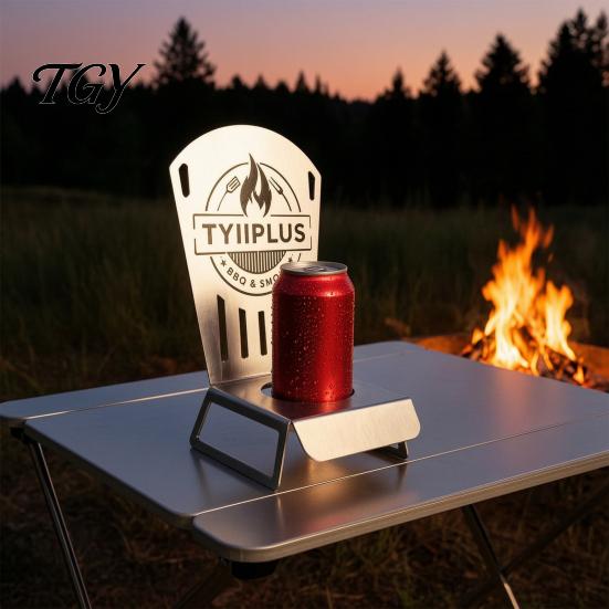 Dishwasher Safe Grill Tool Beer Can Chicken Roaster Rack, 304 Stainless Steel BBQ Stand Food Grade Metal for 16oz Can, Outdoor Accessory Camping