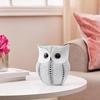 Modern Classy Lucky Owl Resin Art Figure Showpiece -(Pack of 1, White)