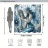 Oceanic Serpent Tapestry - Mythical Sea Creature Wall Hanging for Living Room, Bedroom Decor - Mysterious