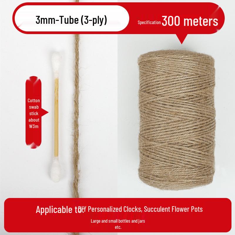 Hemp Rope: Handmade Thick String for DIY Weaving, Cat Scratching, Photo Wall Decor