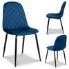 Orlando Velvet Navy Blue Velvet Chair