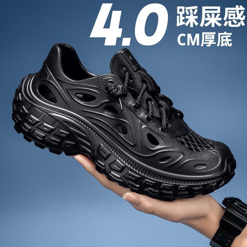 

Модные унисекс сандалии Модные уличные повседневные спортивные сандалии Летние дышащие сандалии с вырезами Сандалии на платформе из ЭВА Пляжная обувь для мужчин 36