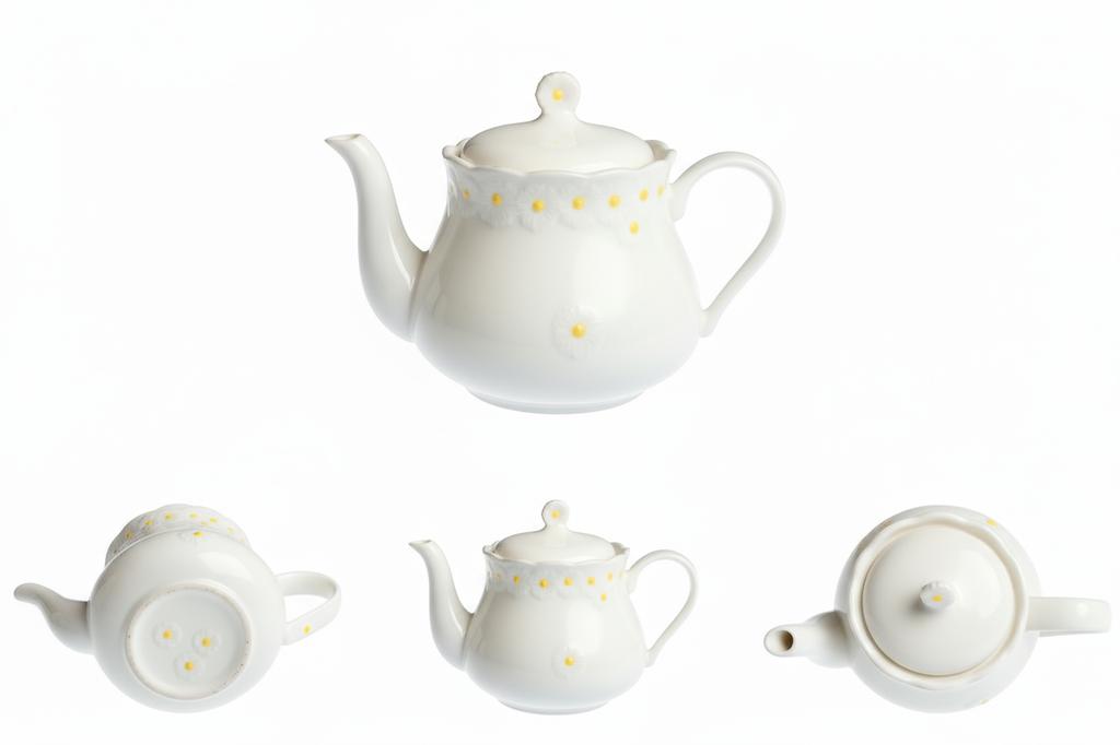 Ceramic Coffee And Tea Jug 0.8L Elegant And Functional Daisy Line