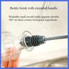 Silicone Cup Brush Milk Bottle Cleaning Brush Long-length Handle Water Bottles Cleaner Glass Cup Cleaning Brush Kitchen Cleaning Tools