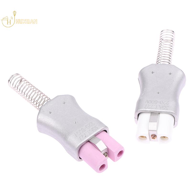 Spina Prese per Cablaggio Industriale IEC C8 in Ceramica da 6 mm Connettore Alta Temperatura Presa di Alimentazione Forno Elettrico 35A