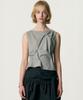 Kimjisu Pinched Sleeveless_Light Gray