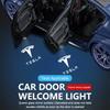 2PCS Led Car Door Logo Welcome Light For Model 3 ModelY Model X Model S Ghost Shadow Projector Laser Light