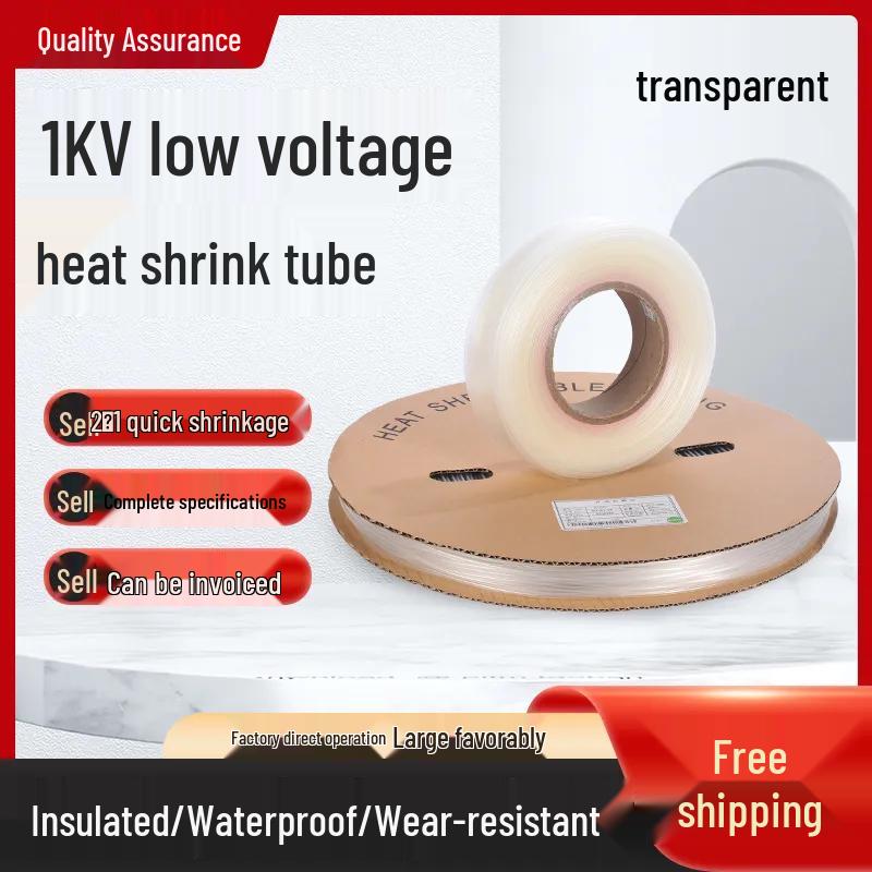 Clear Heat Shrink Tube Insulation Sleeve, Size: 1-100mm